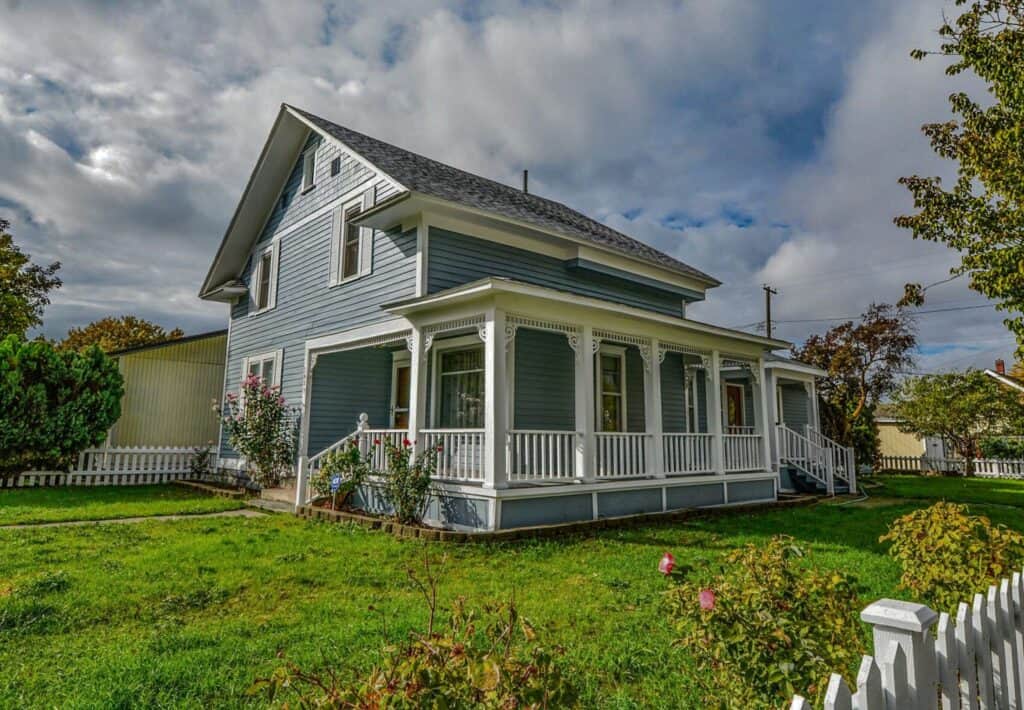 blue house