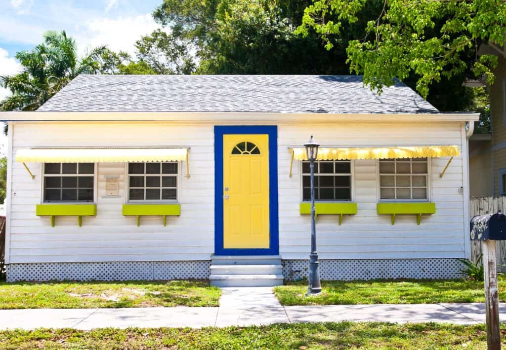 yellow house